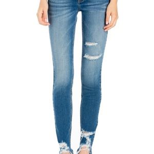 High waist denim jeans